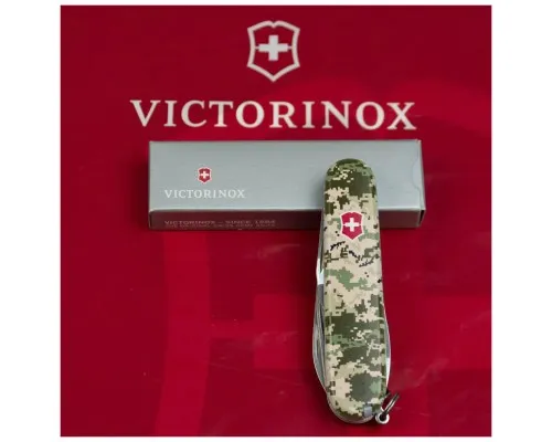 Ніж Victorinox Spartan Army 91 мм Піксель + Лого (1.3603.3_W3941p)