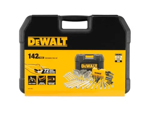 Набір інструментів DeWALT 1/4", 3/8", 142 шт. (DWMT73802-1)