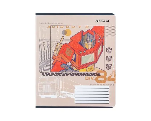 Зошит Kite Transformers 18 аркушів, клітинка (TF24-236)
