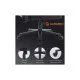 Крісло ігрове GamePro FGC750B Size L Fabric Black (FGC750B)