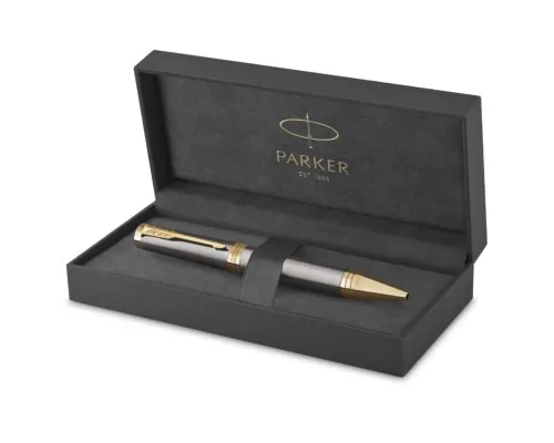 Ручка кулькова Parker INGENUITY Grey Lacquer GT BP (60 432)