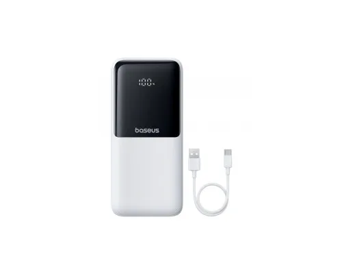Батарея універсальна Baseus Lipow 20000mAh 22,5W PD, QC/3.0, White (P10079102213-00)