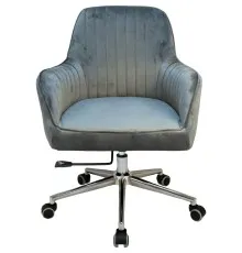 Офісне крісло Примтекс плюс Elion Chrome HL-95 PK, оксамит сірий графіт (Elion Chrome HL-95 PK)