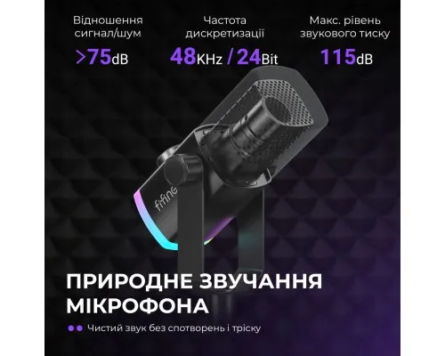 Мікрофон Fifine AM8PROS XLR/USB Black (AM8PROS)