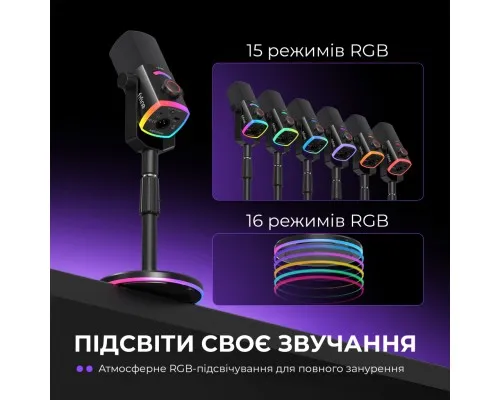 Мікрофон Fifine AM8PROS XLR/USB Black (AM8PROS)