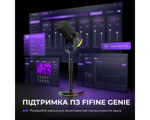 Мікрофон Fifine AM8PROS XLR/USB Black (AM8PROS)