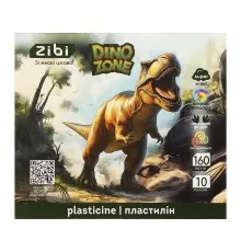 Пластилін ZiBi KIDS Line DINO 10 кольорів, 160 г (ZB.6278)