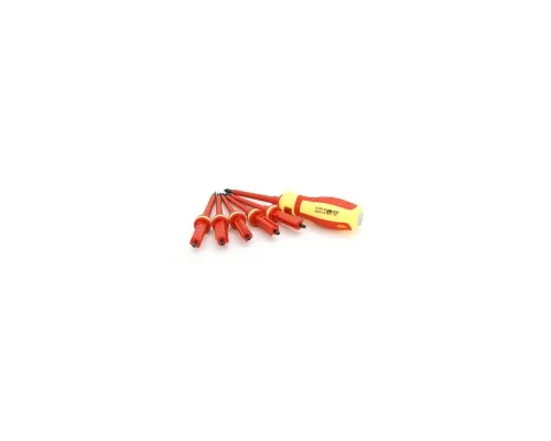 Викрутка Voltronic з насадками, 6 в 1, діелектрична, з індикатором, CRV, Box (М616)