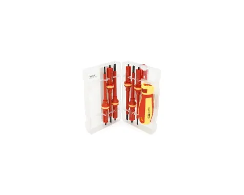 Викрутка Voltronic з насадками, 6 в 1, діелектрична, з індикатором, CRV, Box (М616)