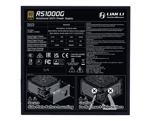 Блок живлення Lian Li 1000W (G9P.RS1000G.B000.EU)