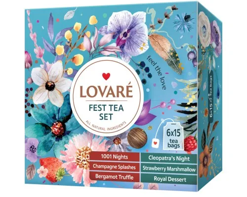 Чай Lovare Fest Tea Set 90 пакетиків асорті (lv.79907)