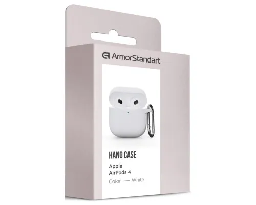 Чохол для навушників Armorstandart Hang Case для Apple AirPods 4 White (ARM81295)