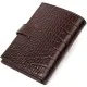 Портмоне Bond Accessories З натуральної шкіри Коричневе (22058)
