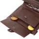Портмоне Bond Accessories З натуральної шкіри Коричневе (22058)