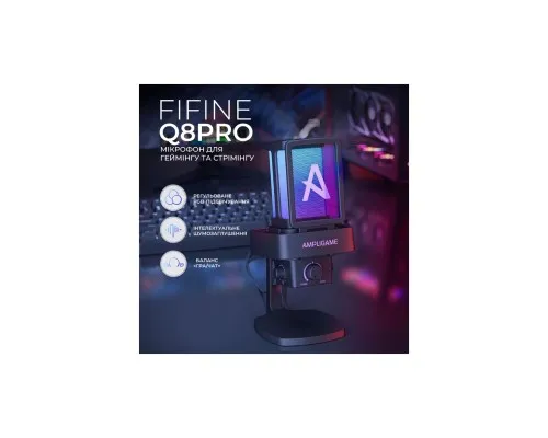 Мікрофон Fifine Ampligame Q8PRO USB Black (Q8PRO)