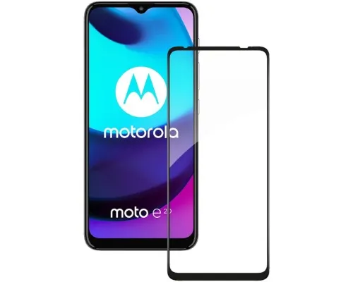 Скло захисне ACCLAB Full Glue MOTO E20 Black (1283126521232)