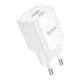 Зарядний пристрій HOCO C147A Charm 1xUSB-C PD20W + 1xUSB QC3.0 White (6942007630276)