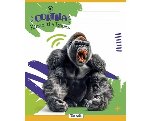 Зошит Школярик King of the Tropics 18 аркушів клітинка (018-3421K)