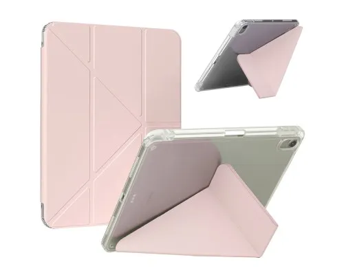 Чохол до планшета BeCover Ultra Slim Origami Transparent Apple iPad Air 11" M4 2026 Pink (715185)