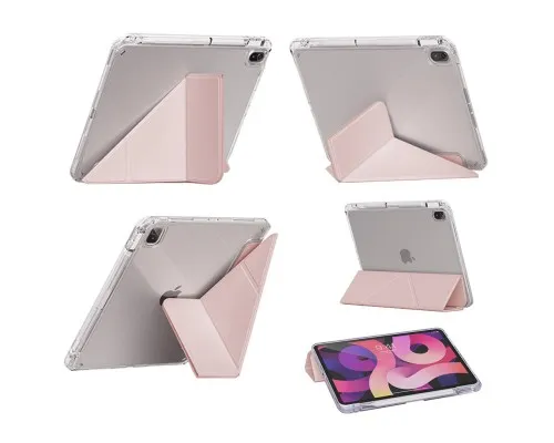 Чохол до планшета BeCover Ultra Slim Origami Transparent Apple iPad Air 11" M4 2026 Pink (715185)