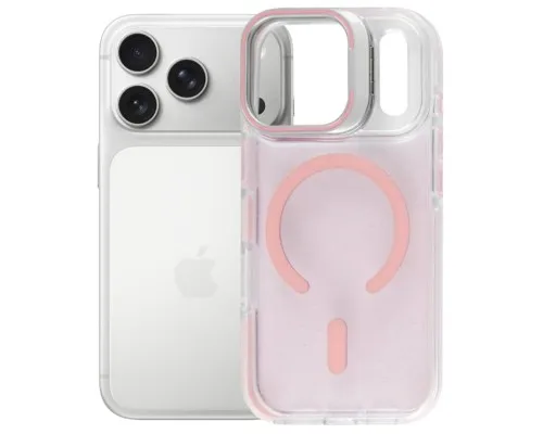 Чохол до мобільного телефона BeCover FIBRA Star Shine MagSafe Apple iPhone 17 Pro Light Pink (715428)