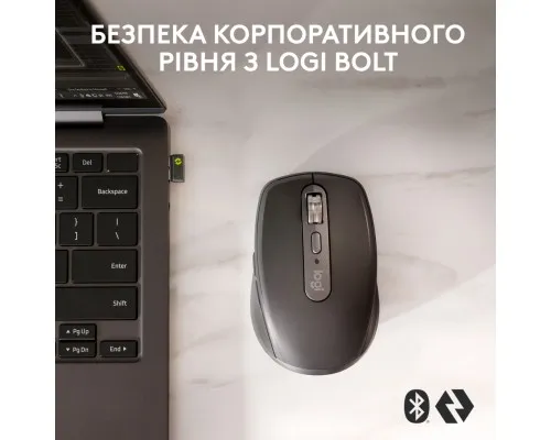 Мишка Logitech MX Anywhere 3S for Business Wireless/Bluetooth + Mouse Pad Studio Series Graphite (MX910-006958)