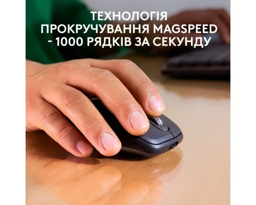 Мишка Logitech MX Anywhere 3S for Business Wireless/Bluetooth + Mouse Pad Studio Series Graphite (MX910-006958)