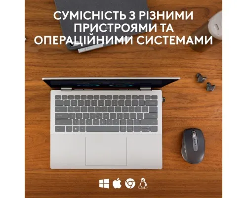 Мишка Logitech MX Anywhere 3S for Business Wireless/Bluetooth + Mouse Pad Studio Series Graphite (MX910-006958)
