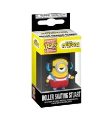 Брелок Funko Pop на кліпсі серії Посіпаки 2 - Стюарт на роликах (47797)