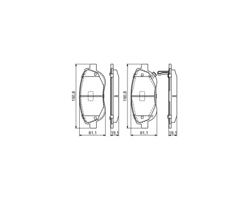 Гальмівні колодки Bosch 0 986 494 682