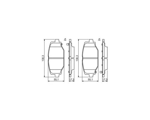 Гальмівні колодки Bosch 0986494767