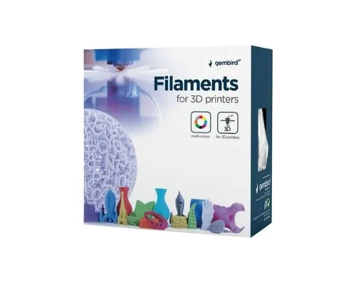 Пластик для 3D-принтера Gembird ABS, 1.75 мм, 1kg, gray (3DP-ABS1.75-01-GR)