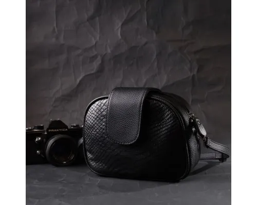 Сумка Vintage З натуральної шкіри Чорна (22354)