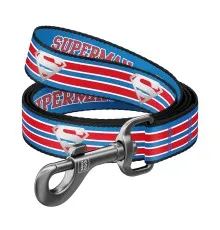 Повідець для собак WAUDOG Nylon "Супермен Ретро" світловідбивний M (341-1082)