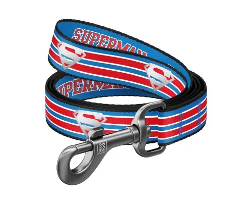 Повідець для собак WAUDOG Nylon "Супермен Ретро" світловідбивний M (341-1082)