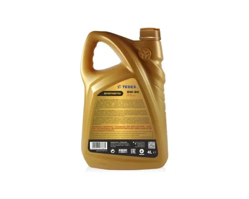 Моторна олива TEDEX SYNTHETIC SN/SM/CF 5W30 - 4л
