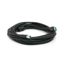 Кабель для принтера USB 2.0 AM/BM 5.0m ferrite black VEGGIEG (V-U207)