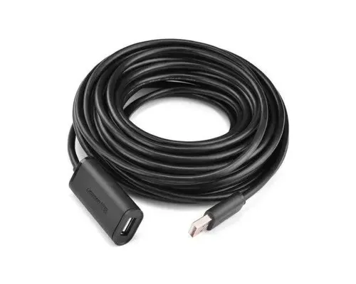 Дата кабель USB 2.0 AM to AF 10.0m Active black Ugreen (10321)