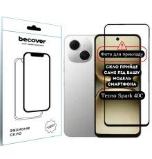Скло захисне BeCover 10D Tecno Spark 40C 4G (KM4k) Black (714372)