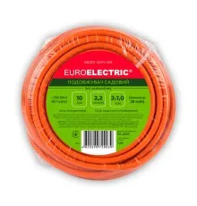 Мережевий подовжувач EUROELECTRIC ПВС 2x1 без заземлення 1 гн. помаранчевий 20м (ES2X1-20M-OR)