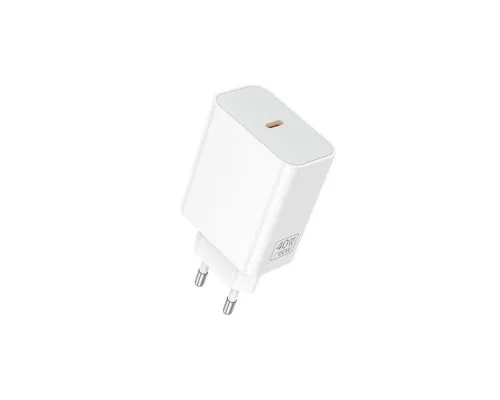 Зарядний пристрій BOROFONE BA109A USB-C PD40W white (6941991126888)