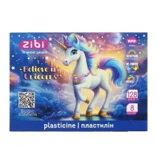 Пластилін ZiBi KIDS Line UNICORN 8 кольорів, 128 г (ZB.6280)