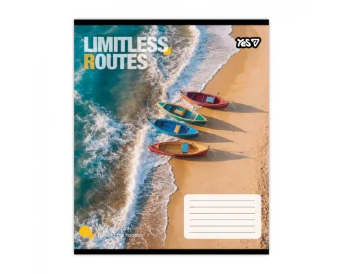 Зошит Yes Limitless routes А5 48 аркушів, лінія (769041)