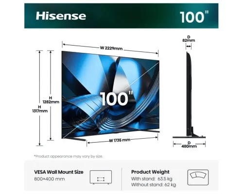 Телевізор Hisense 100U7SE