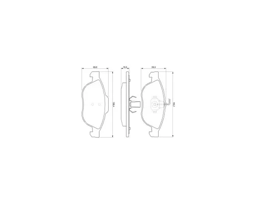 Гальмівні колодки Bosch 0 986 424 507
