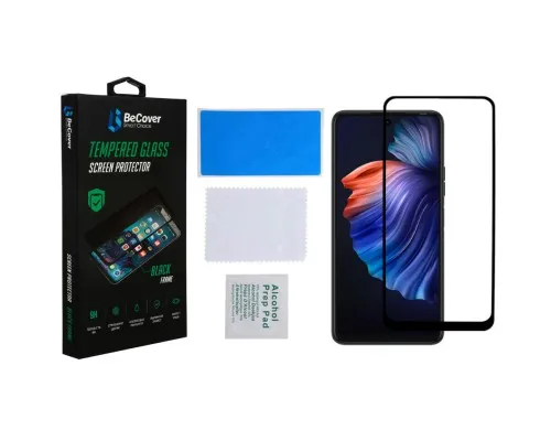 Скло захисне BeCover Tecno POVA 3 (LF7n) Black (708163)
