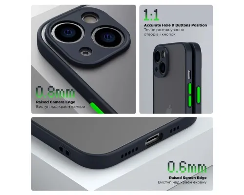 Чохол до мобільного телефона Armorstandart Frosted Matte Xiaomi Redmi Note 13 Pro 4G Navy Blue (ARM73144)