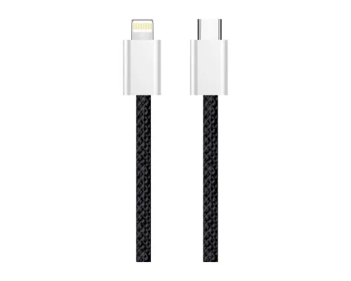 Дата кабель USB-C to Lightning 1.0m 27W black ColorWay (CW-CBPDCL061-BK)
