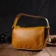 Сумка Vintage На плече крос-боді з натуральної шкіри Жовта (22100)