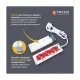 Мережевий подовжувач TECCO 3м 2 поста white (8681277841118)